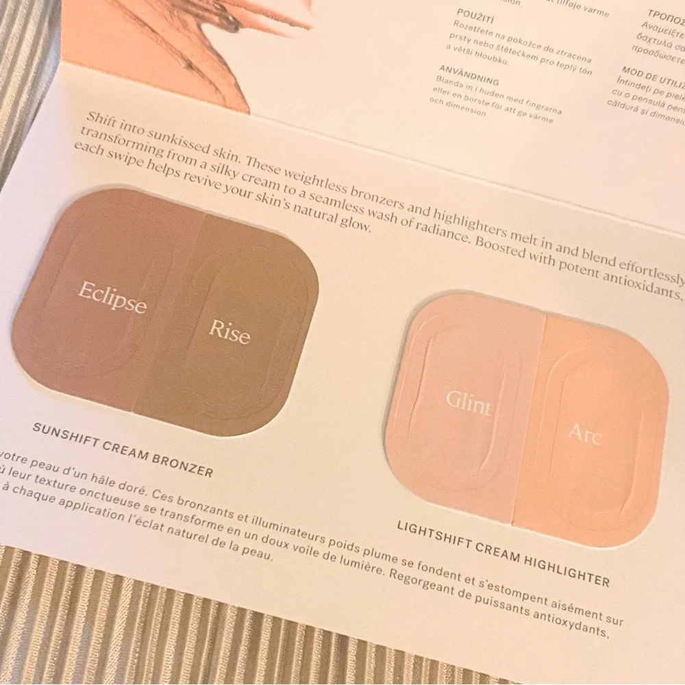 ILIA CREAM BRONZER HIGHLIGHTER 4 SHADES TRIAL